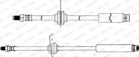 Ferodo FHY3318 - Гальмівний шланг autocars.com.ua