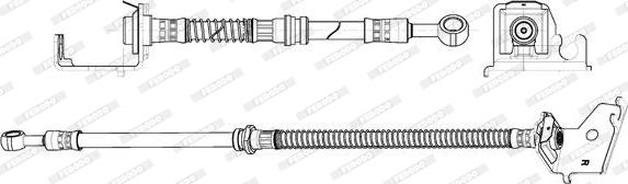 Ferodo FHY3326 - Тормозной шланг autodnr.net