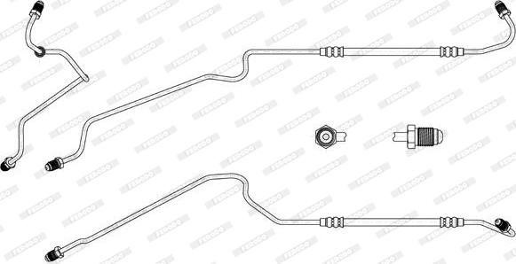 Ferodo FHY3350 - Гальмівний шланг autocars.com.ua