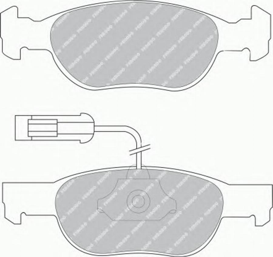 Ferodo FQT1040 - Тормозные колодки, дисковые, комплект avtokuzovplus.com.ua