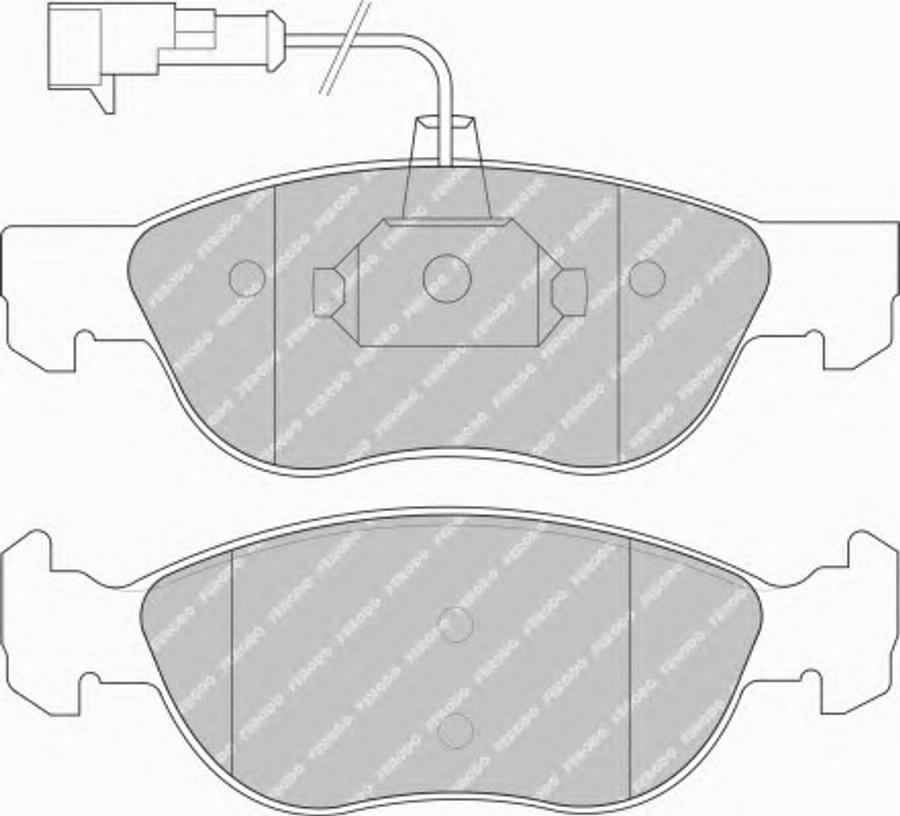 Ferodo FQT1056 - Тормозные колодки, дисковые, комплект avtokuzovplus.com.ua