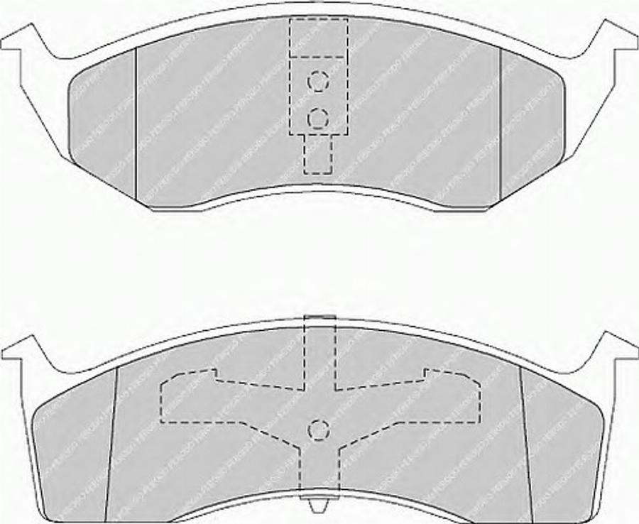 Ferodo FQT1098 - Тормозные колодки, дисковые, комплект avtokuzovplus.com.ua