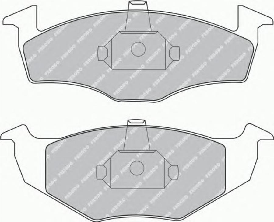 Ferodo FQT1101 - Тормозные колодки, дисковые, комплект autodnr.net