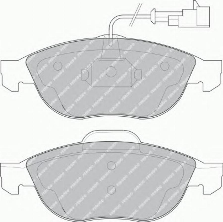 Ferodo FQT1134 - Гальмівні колодки, дискові гальма autocars.com.ua