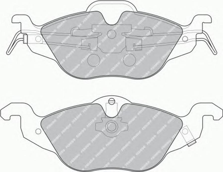 Ferodo FQT1293 - Гальмівні колодки, дискові гальма autocars.com.ua