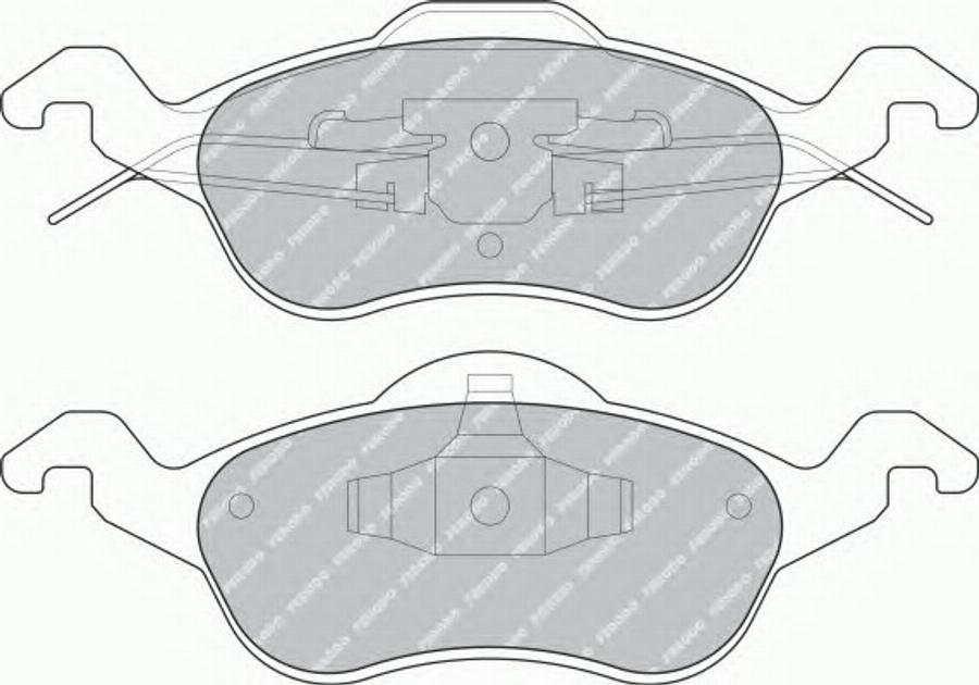 Ferodo FQT1318 - Тормозные колодки, дисковые, комплект avtokuzovplus.com.ua