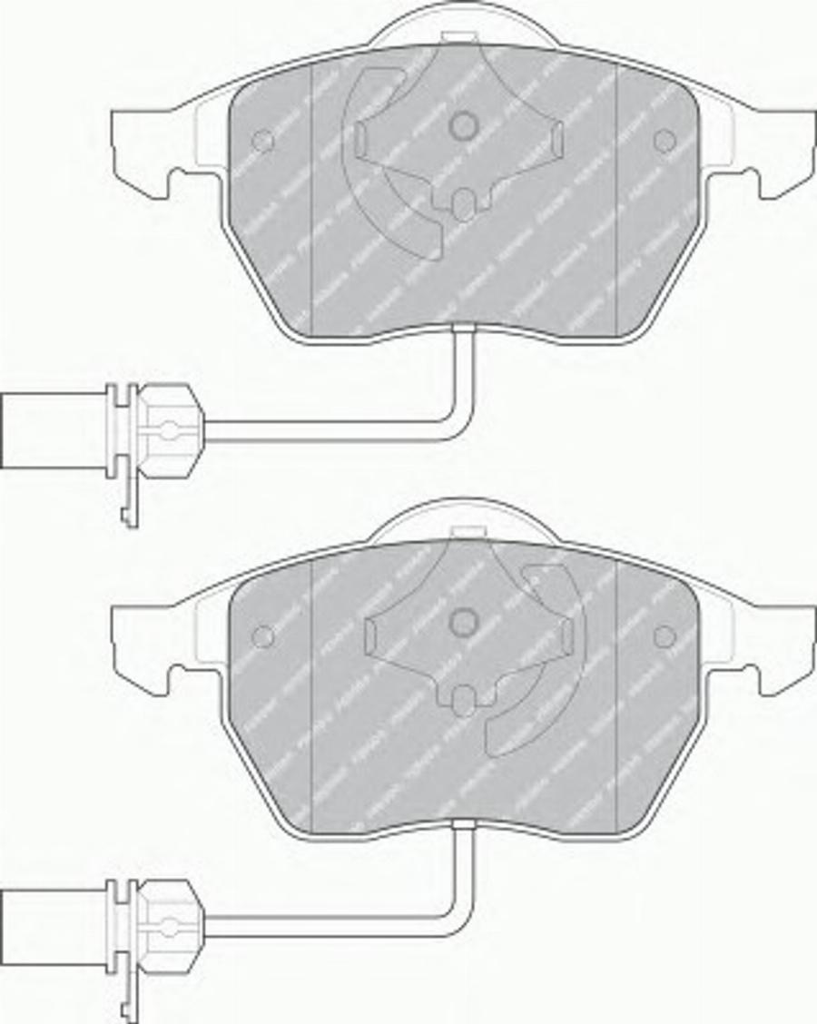 Ferodo FQT1323 - Гальмівні колодки, дискові гальма autocars.com.ua