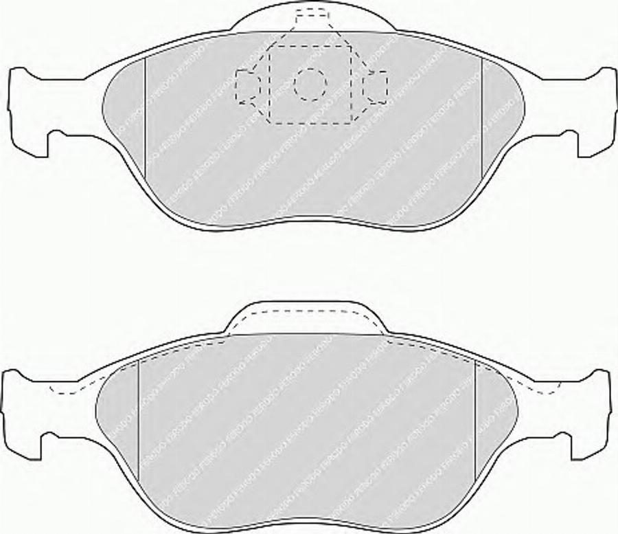 Ferodo FQT1394 - Тормозные колодки, дисковые, комплект avtokuzovplus.com.ua