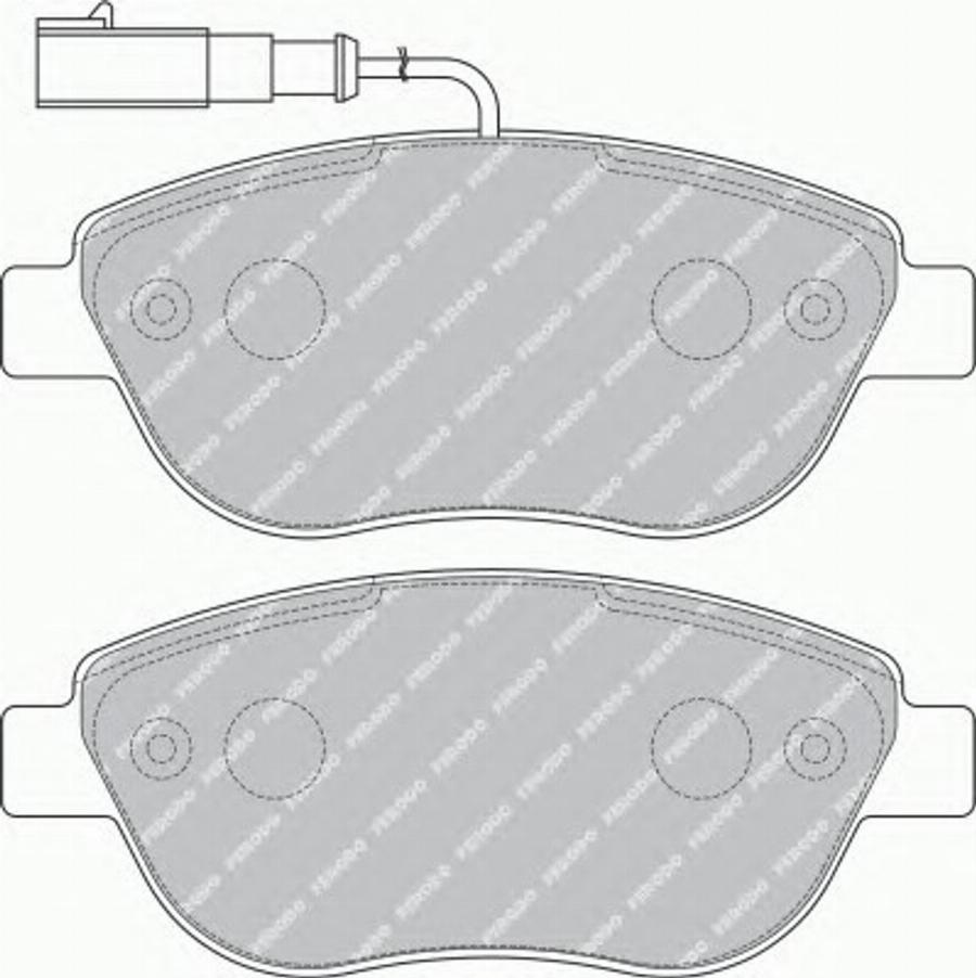 Ferodo FQT1467 - Гальмівні колодки, дискові гальма autocars.com.ua