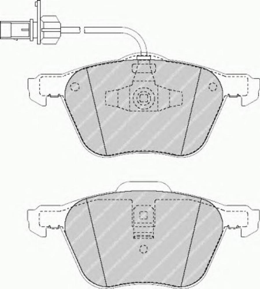 Ferodo FQT1497 - Тормозные колодки, дисковые, комплект avtokuzovplus.com.ua