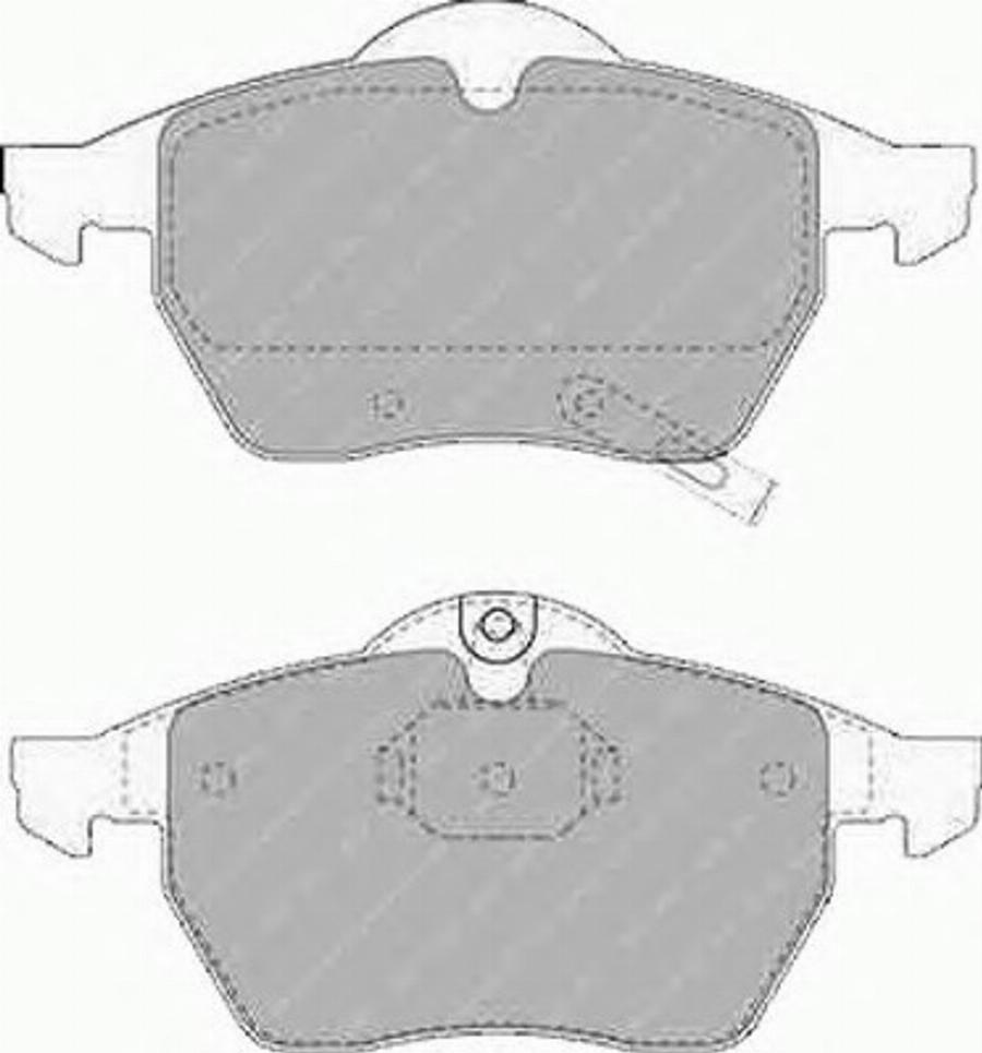 Ferodo FQT1535 - Тормозные колодки, дисковые, комплект autodnr.net