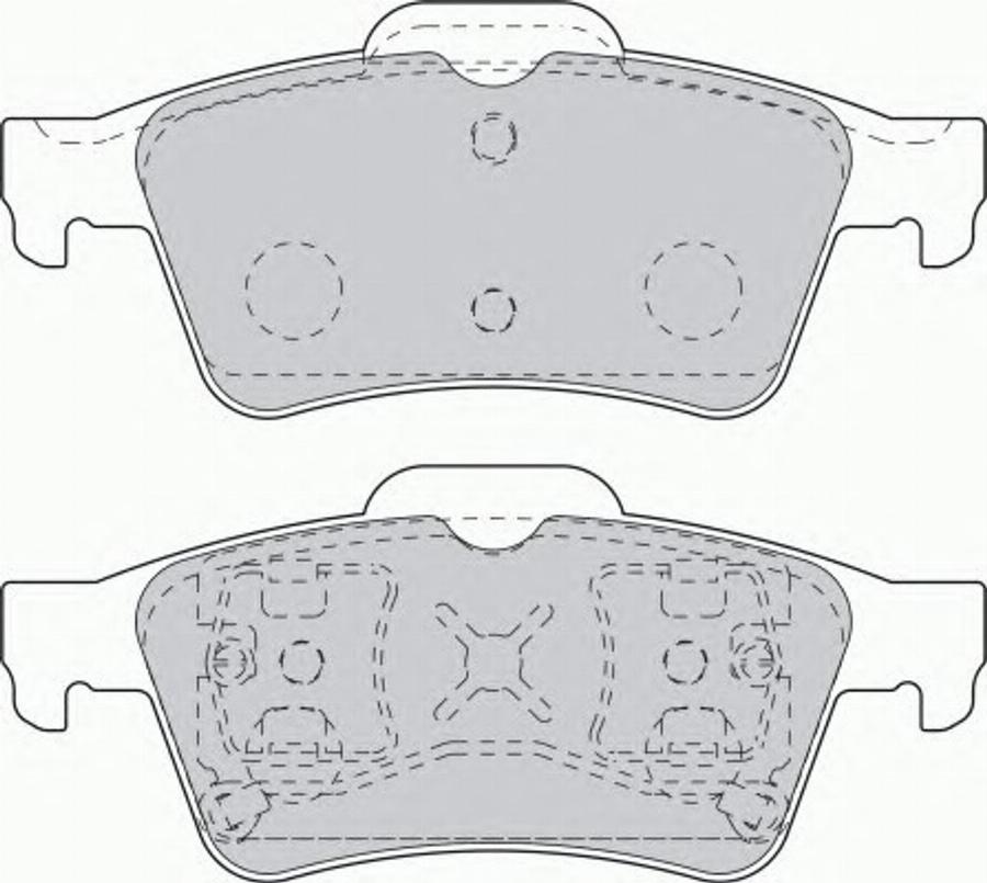 Ferodo FQT1540 - Тормозные колодки, дисковые, комплект autodnr.net