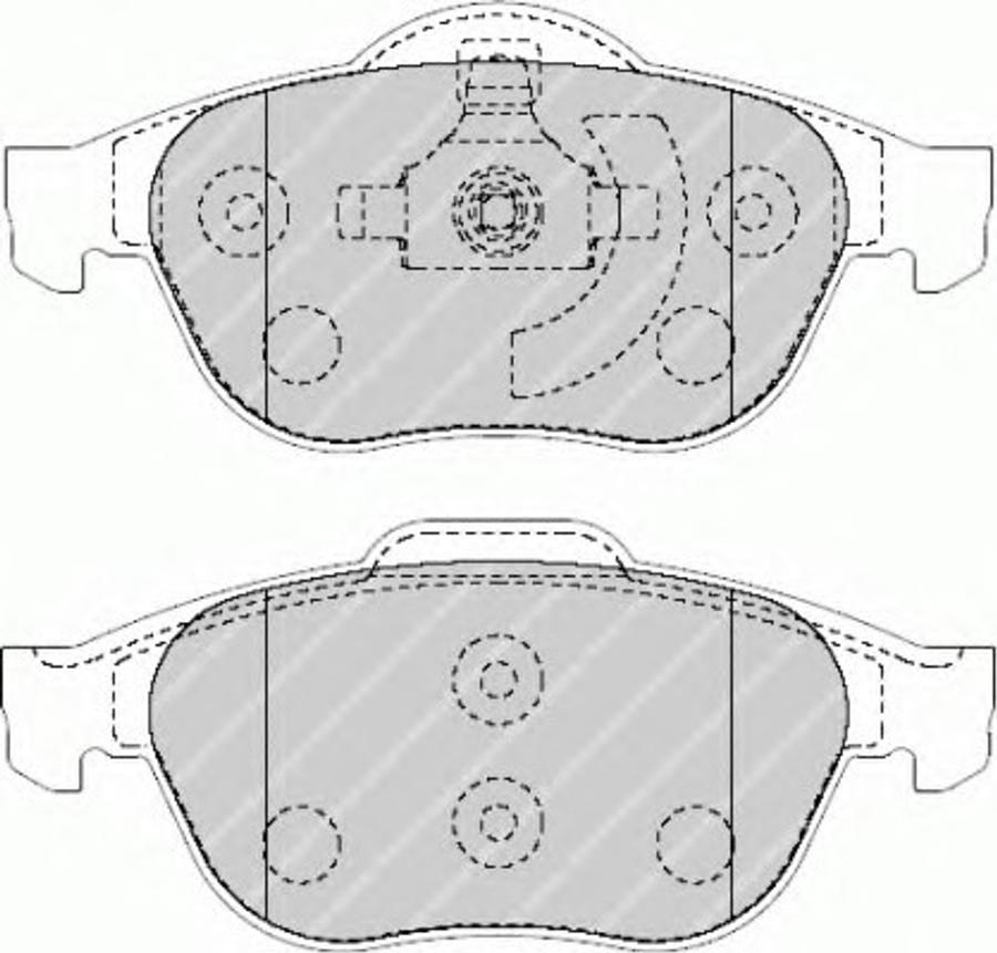 Ferodo FSL1541 - Тормозные колодки, дисковые, комплект autodnr.net