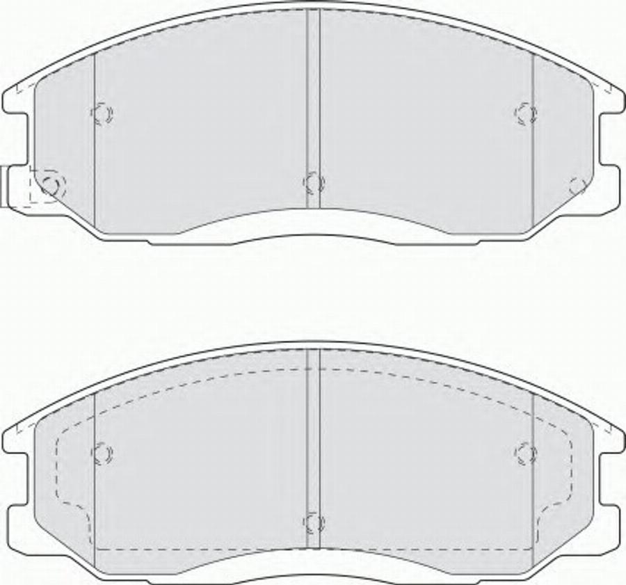 Ferodo FQT1605 - Тормозные колодки, дисковые, комплект autodnr.net