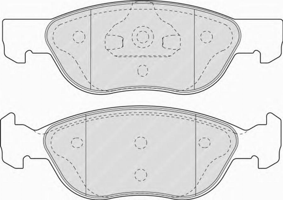 Ferodo FQT1651 - Тормозные колодки, дисковые, комплект avtokuzovplus.com.ua