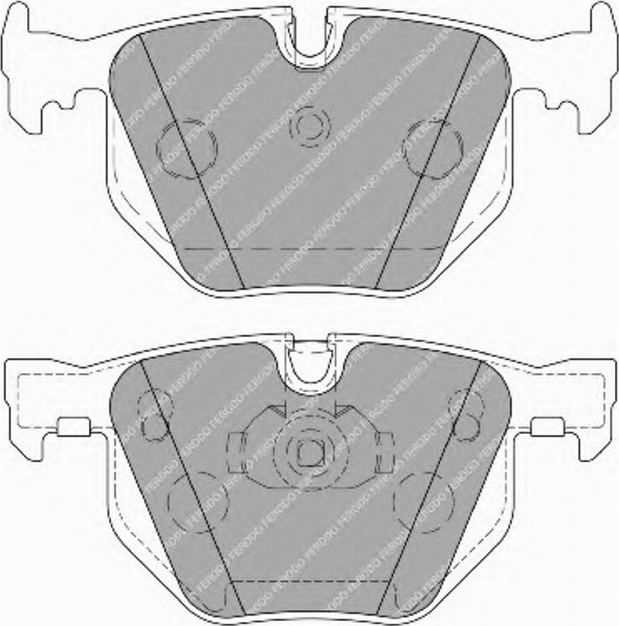 Ferodo FQT1673 - Тормозные колодки, дисковые, комплект autodnr.net