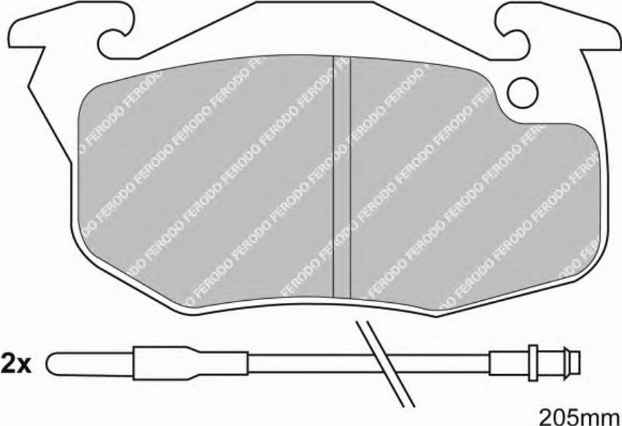 Ferodo FQT393 - Тормозные колодки, дисковые, комплект autodnr.net