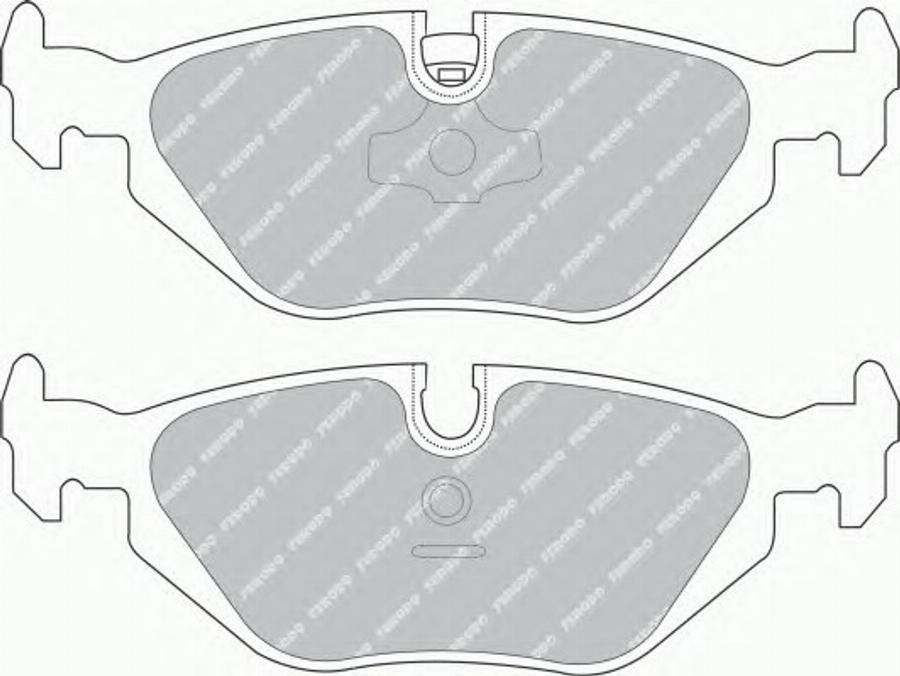 Ferodo FSL850 - Тормозные колодки, дисковые, комплект autodnr.net