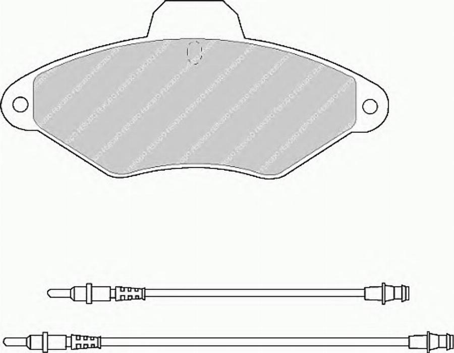 Ferodo FQT874 - Тормозные колодки, дисковые, комплект avtokuzovplus.com.ua