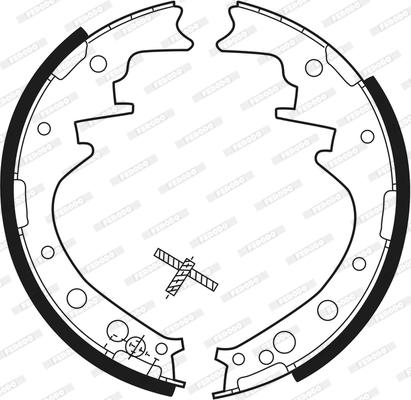 Ferodo FSB184 - Комплект тормозных колодок, барабанные avtokuzovplus.com.ua