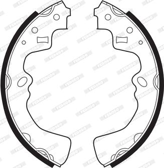 Ferodo FSB275 - Комплект гальм, барабанний механізм autocars.com.ua