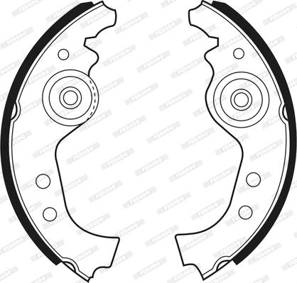 Ferodo FSB27 - Комплект тормозных колодок, барабанные autodnr.net