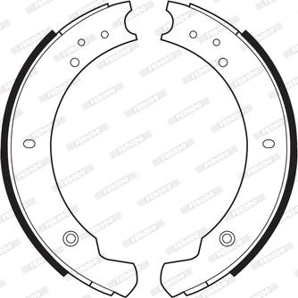 Ferodo FSB365 - Комплект тормозных колодок, барабанные avtokuzovplus.com.ua