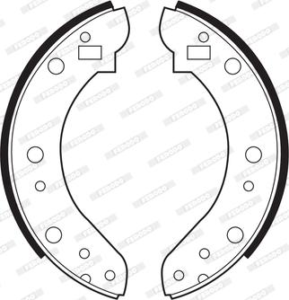 Ferodo FSB389 - Комплект гальм, барабанний механізм autocars.com.ua