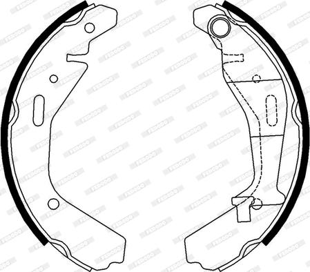 Ferodo FSB4007 - Комплект гальм, барабанний механізм autocars.com.ua