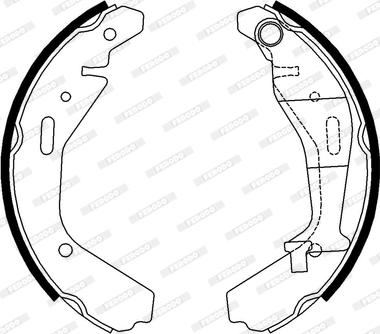 Ferodo FSB4007 - Комплект гальм, барабанний механізм autocars.com.ua