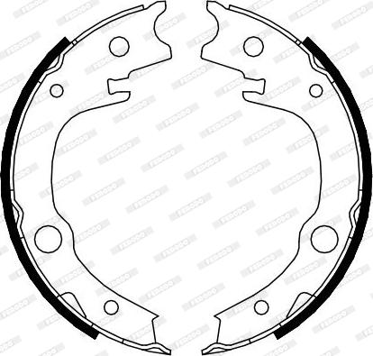 Ferodo FSB4014 - Комплект тормозов, ручник, парковка avtokuzovplus.com.ua