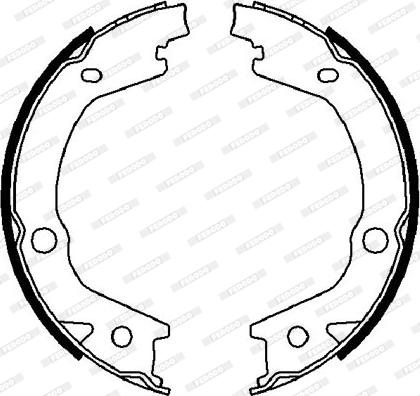 Ferodo FSB4021 - Комплект тормозов, ручник, парковка avtokuzovplus.com.ua