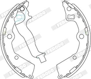 Ferodo FSB4025SA - Комплект гальм, барабанний механізм autocars.com.ua