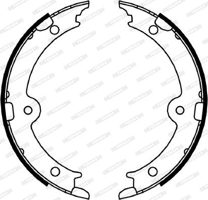 Ferodo FSB4066 - Комплект тормозов, ручник, парковка autodnr.net