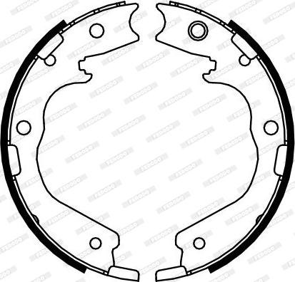 Ferodo FSB4091 - Комплект гальм, ручник, парковка autocars.com.ua