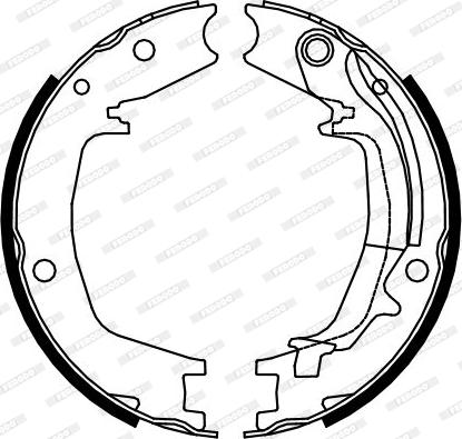 Ferodo FSB4131 - Комплект гальм, ручник, парковка autocars.com.ua