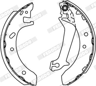 Ferodo FSB4234 - Комплект гальм, барабанний механізм autocars.com.ua