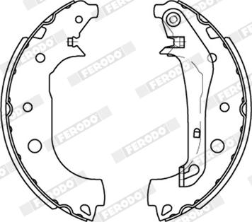 Ferodo FSB4242 - Комплект гальм, барабанний механізм autocars.com.ua