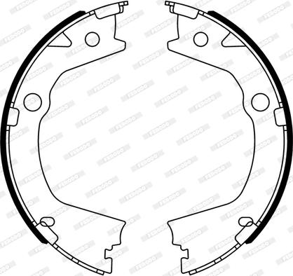 Ferodo FSB4318 - Комплект гальм, барабанний механізм autocars.com.ua