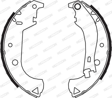 Ferodo FSB604 - Комплект тормозных колодок, барабанные avtokuzovplus.com.ua