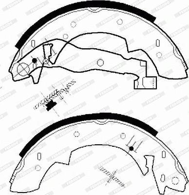 Ferodo FSB76R - Комплект тормозных колодок, барабанные avtokuzovplus.com.ua