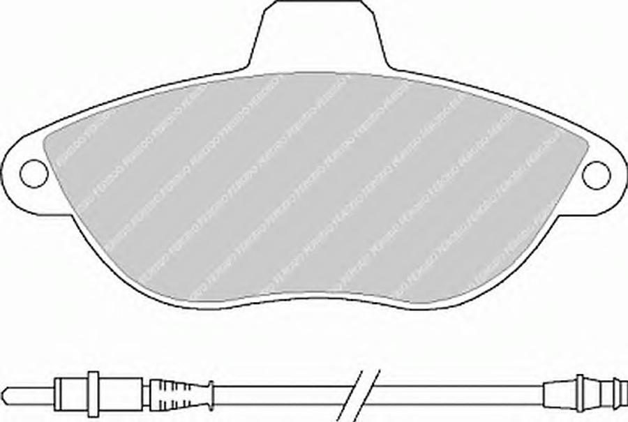 Ferodo FSL1002 - Гальмівні колодки, дискові гальма autocars.com.ua