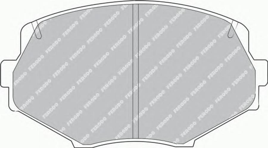 Ferodo FSL1011 - Тормозные колодки, дисковые, комплект autodnr.net