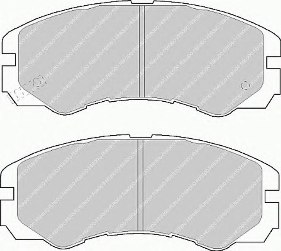 Ferodo FSL1015 - Гальмівні колодки, дискові гальма autocars.com.ua