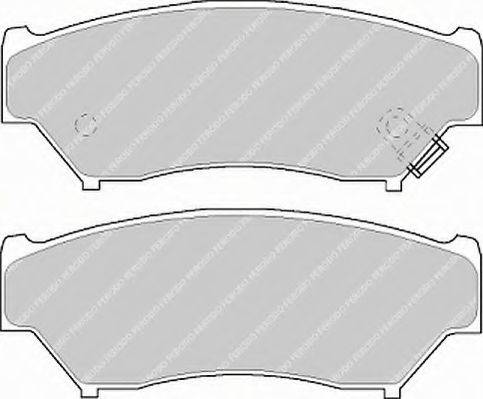 Ferodo FSL1020 - Гальмівні колодки, дискові гальма autocars.com.ua