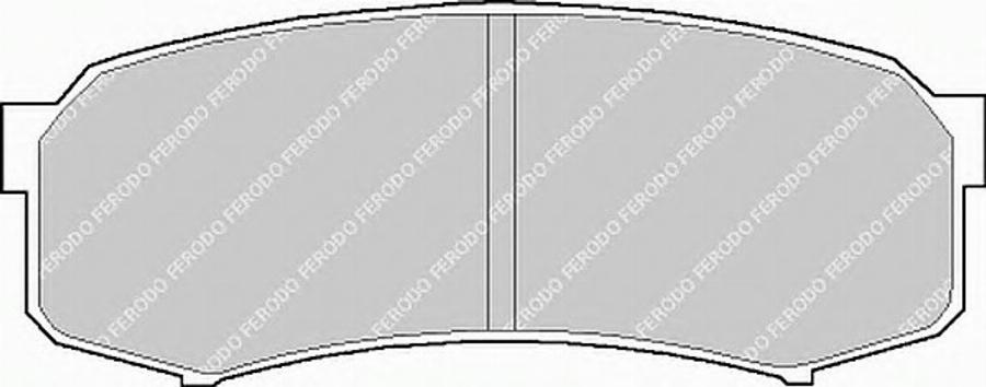 Ferodo FSL1021 - Тормозные колодки, дисковые, комплект avtokuzovplus.com.ua