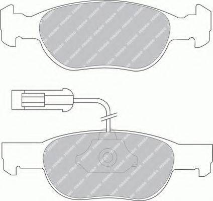 Ferodo FSL1040 - Гальмівні колодки, дискові гальма autocars.com.ua