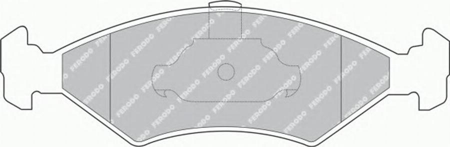 Ferodo FSL1081 - Тормозные колодки, дисковые, комплект avtokuzovplus.com.ua