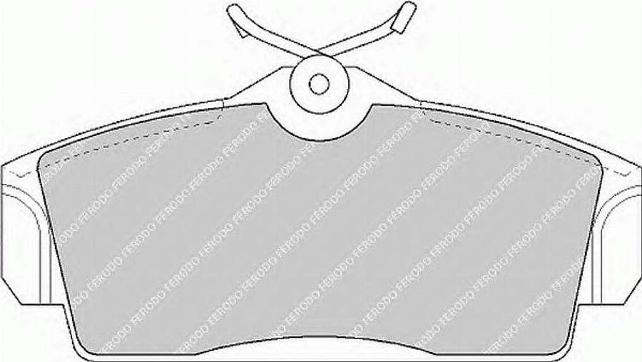 Ferodo FSL1096 - Тормозные колодки, дисковые, комплект avtokuzovplus.com.ua