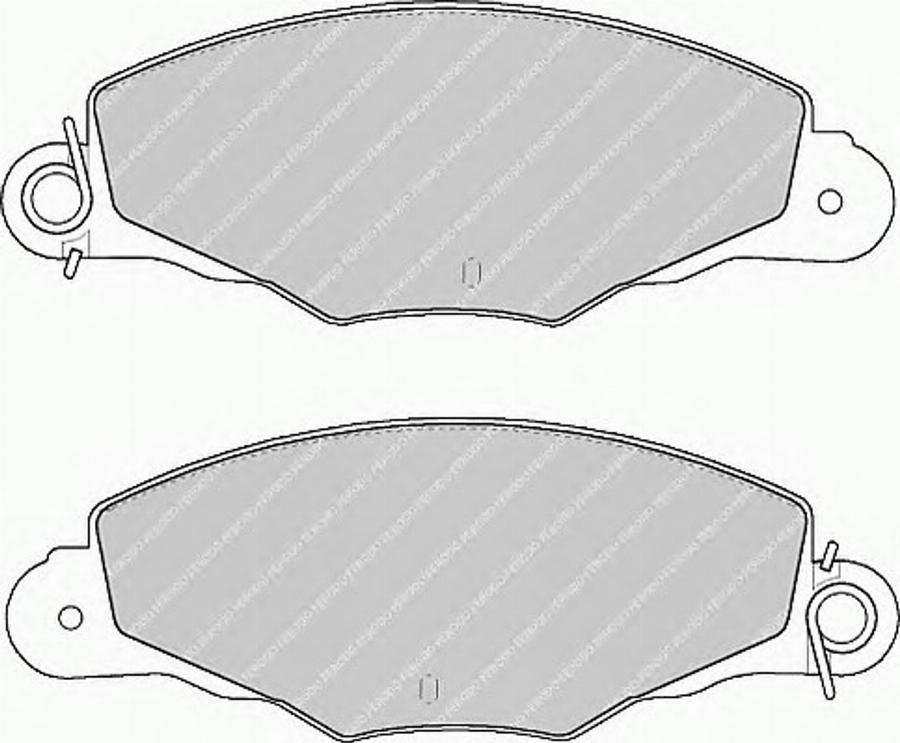 Ferodo FSL1114 - Гальмівні колодки, дискові гальма autocars.com.ua